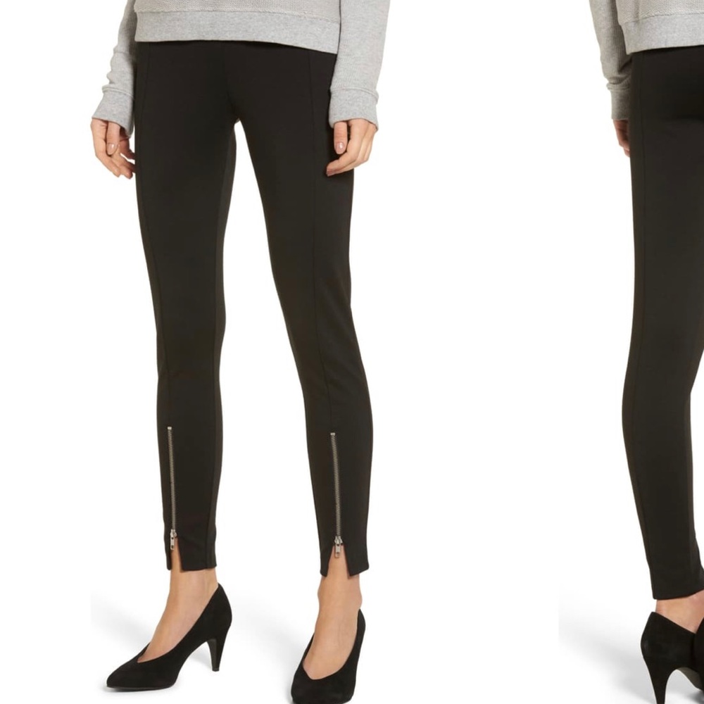 BP Black Leggings with Zipper Detail - Sz M
